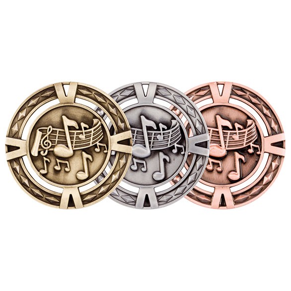 V-Tech Series 60mm Medal - Music