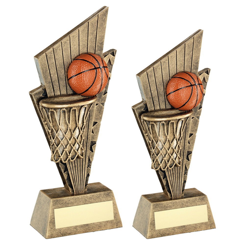 Basketball Net And Ball Resin Award