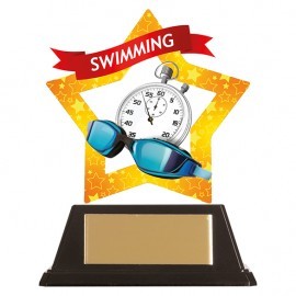 Mini Star Acrylic Swimming Award