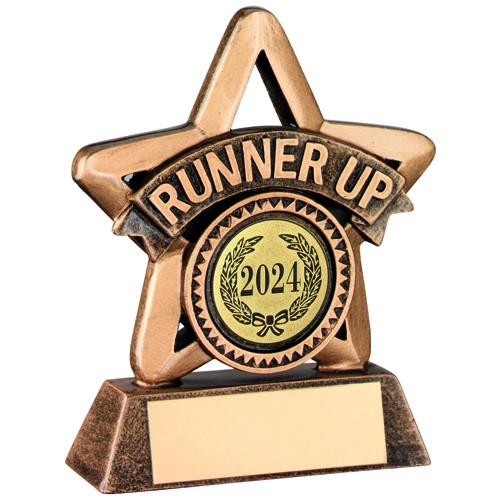 'Runner Up' Mini Star Trophy